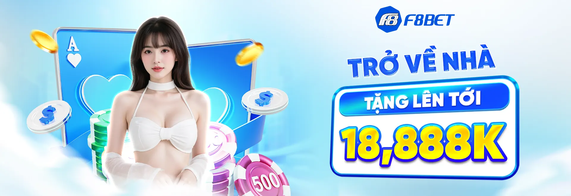 banner f8bet trở về nhà tặng lên tới 18888k